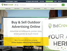 Tablet Screenshot of bidcrowd.com